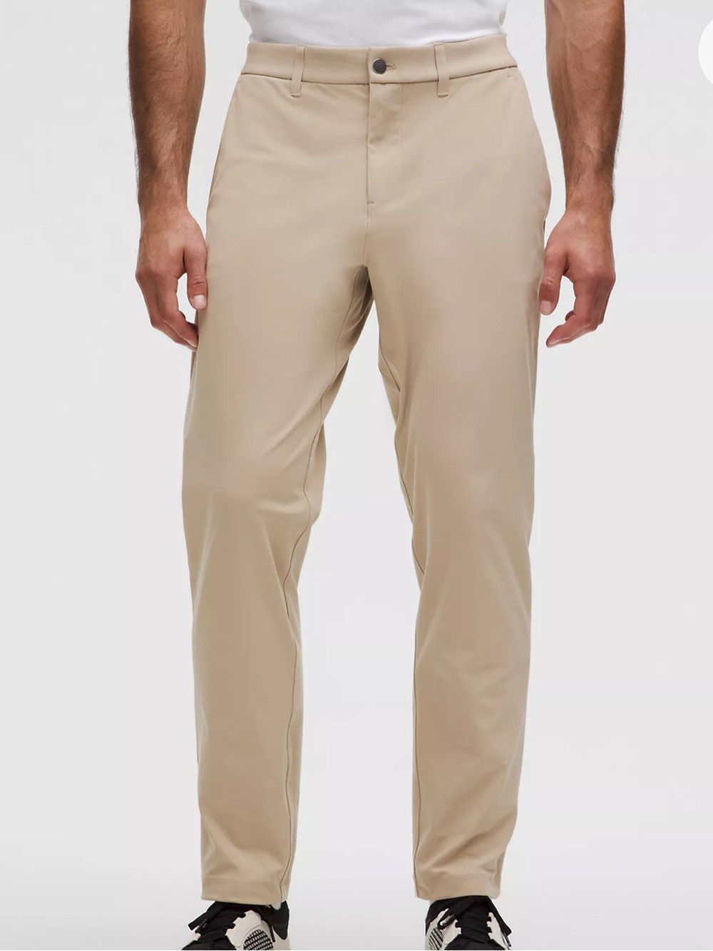 lululemon athletica Men's Khaki ABC Classic-Fit Warpstreme pants